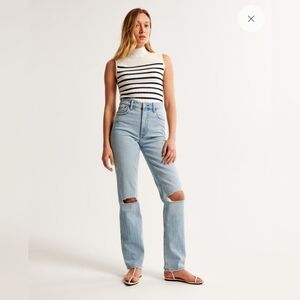 Abercrombie the 90s Straight Ultra High Rise Jeans